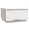 Couchtisch Weiß 55x56x32 cm Massivholz Kiefer , Couchtische Produktbild-Vorschau 2