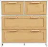 OKWISH Commode 4 Tiroirs - Meuble de Rangement Rotin et Voir les images du produit 8