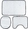 Set di 3 tappetini da bagno neri Anteprima dell’immagine prodotto 3