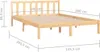 vidaXL Postel z masivního borovicového dřeva 140x200 cm Náhled obrázku produktu 8