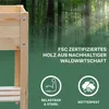 ITA Hochbeet mit Frühbeetaufsatz 80x37x78 cm - Pflanzkasten Produktbild-Vorschau 5