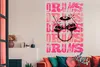 MuchoWow® Poster Schwarz - Trommel - Musik 120x180 cm - Produktbild-Vorschau 3