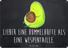 Mr. & Mrs. Panda tafel Avocado Pfeifen DIN A6 - Kreidetafel Produktbild-Vorschau 1