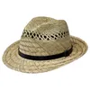 Fiebig Strohhut Fedora mit Kunstlederband Natur Gr. 63 Produktbild-Vorschau 1