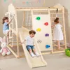 COSTWAY Klettergerüst, 8in1 Kletterdreieck mit Schaukel, Produktbild-Vorschau 8