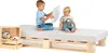Lermowood Palettenbett 80 x 200 cm Natur Holzbett Produktbild-Vorschau 1