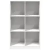 The Living Store Bücherregal Weiß 70x33x110 cm Massivholz Produktbild-Vorschau 5