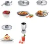 A collage of food items and kitchen appliance parts. Produktbild-Vorschau
