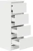 A white chest of drawers with several drawers pulled out. Anteprima dell’immagine prodotto