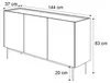 ESSENCE 3D K144 Dreitürige Kommode Kaschmir / Eiche Linea Produktbild-Vorschau 7