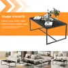 FATIVO Table basse moderne aspect marbre 100×60×42 cm – Voir les images du produit 6