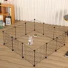Parc en métal noir pour chien chiot chat lapin 108 x 108 cm Voir les images du produit 3