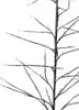 A close-up view of a black decorative tree with small white LED lights on its branches, set against a white background. Náhled obrázku produktu