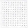 A white pegboard with many small pegs arranged in a grid. Produktbild-Vorschau