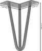 4x Tischbein Hairpin Metall Tischbeine Möbelfüße Schwarz Produktbild-Vorschau 6
