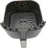 An empty air fryer basket with its tray, shown from a slightly elevated angle against a white background. Produktbild-Vorschau