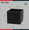 KOTARBAU® Blumentopf Keramik glasiert Quadratisch Schwarz Produktbild-Vorschau 3