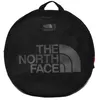 A black mesh duffel bag with "The North Face" logo printed on it. Produktbild-Vorschau