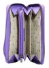 Esquire Leder Geldbörse Peru Zip Around Wallet Lilac Produktbild-Vorschau 2