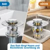Mediashop Drain Magic 2-in-1 Universal-Waschbeckenstöpsel Produktbild-Vorschau 4