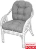 AMPO Cuscino imbottito per sedia in rattan, sedia Bahamas, Anteprima dell’immagine prodotto 3