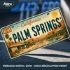 Blechschild 15x30cm - Palm Springs Desert Oasis Retro Produktbild-Vorschau 6