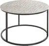 Beistelltisch >54509< in schwarz, silber, Metall - Produktbild-Vorschau 1
