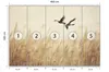 Muralo Selbstklebende Fototapete PFLANZEN Vögel Natur Retro Produktbild-Vorschau 2