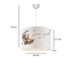 Opviq, AYD-3081, lustre, multicolore, tissu, 30 x 30 x 70 Voir les images du produit 4