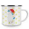 Mr. & Mrs. Panda Emaille Tasse Einhorn Weihnachtsmann - Produktbild-Vorschau 3