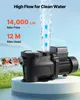 Pompe de piscine VEVOR 550 W, pompe filtrante 14 000 L/H Voir les images du produit 2