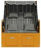vidaXL Strandkorb mit Kissen Poly Rattan & Massivholz Produktbild-Vorschau 5