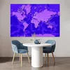 MuchoWow® Poster Weltkarte - Stabil - Violett 180x120 cm - Produktbild-Vorschau 5