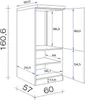 Flex-Well Demi-Geräteumbauschrank 60 cm breit SAMOA Produktbild-Vorschau 5