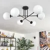 Fossobiubo Deckenlampe aus Metall/Glas in Schwarz/Weiß Produktbild-Vorschau 2