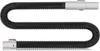 A black flexible hose with white and gold connectors on each end, laid out in a serpentine shape on a white background. Anteprima dell’immagine prodotto