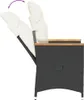 vidaXL Gartensessel Verstellbar mit Kissen Schwarz Poly Produktbild-Vorschau 7