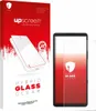 A product box and a screen protector for a smartphone. Produktbild-Vorschau