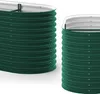 Two green raised garden beds on a white background. Voir les images du produit