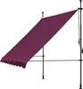 Klemmmarkise 200x130cm Bordeaux Balkonmarkise Sonnenschutz Produktbild-Vorschau 1