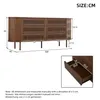 Merax Sideboard mit 6 Schubladen, Kommode Lamellen Design Produktbild-Vorschau 7