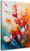 Leinwandbild Bunte Blumen Ölfarbeffekt 60x90 Feeby Bunt Produktbild-Vorschau 1
