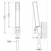 Mexen Uno R77 Badewannenset, Schwarz - 71403R77-70 Produktbild-Vorschau 4
