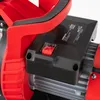 A close-up view of a red and black water pump, focusing on the control panel and handle. Podgląd zdjęcia produktu