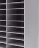 A close-up view of a grey, multi-compartment organizer, likely for documents or mail. Náhled obrázku produktu