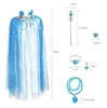 Elsa Frozen Cape-Set mit Schmuck 8-teilig Produktbild-Vorschau 4