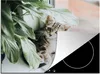 KitchenYeah© Herdabdeckplatte Katze - Kätzchen - Pflanzen , Produktbild-Vorschau 1