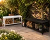 Metall Kaminholzregal Sitzbank 100 × 48 × 45 cm – Matt Produktbild-Vorschau 7