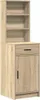 A product shot of a wooden cabinet with shelves and a drawer. Náhled obrázku produktu