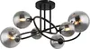 Globo Lighting Deckenleuchte Metall schwarz matt, 6x G9 LED Produktbild-Vorschau 1